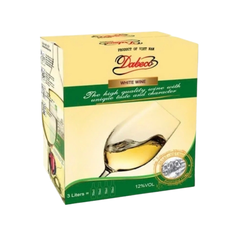 Rượu Vang Trắng Bịch Việt Nam Dabeco